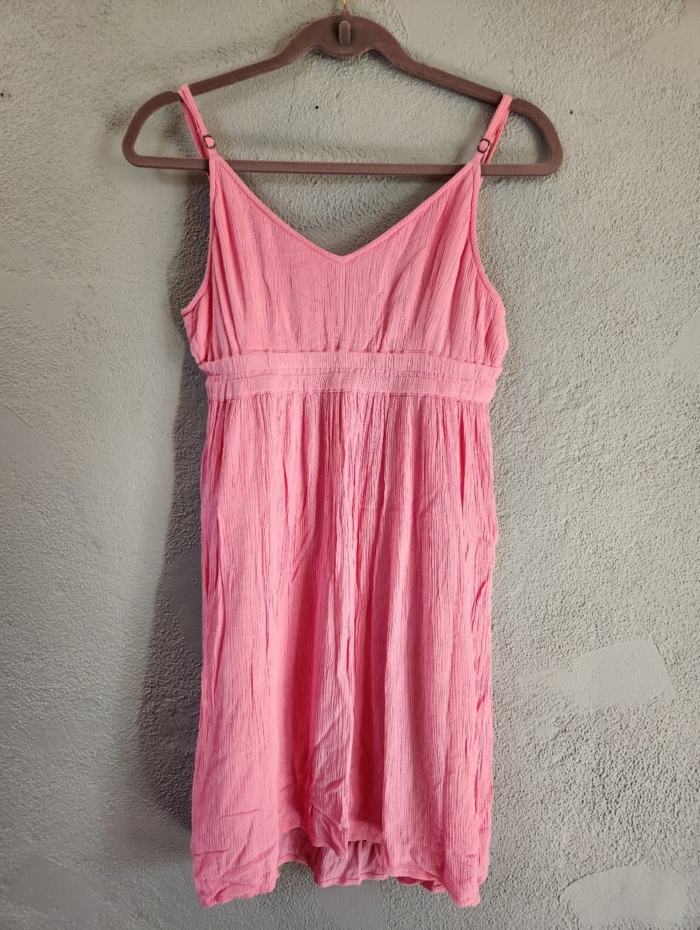 O'Neill Kenzie Tank Dress Pink Mini Dress - Size Medium